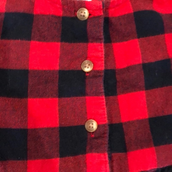 Red & Black Checkered Flannel Dress 18 Months❗️ - Picture 3 of 6